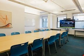 Collaboration Room Y! Virtual Enabled Meeting Rooms with City Views | Ideal for In-Person & Virtual Off-sites | Bright & Modern in a Tech Focused Shared Workspace