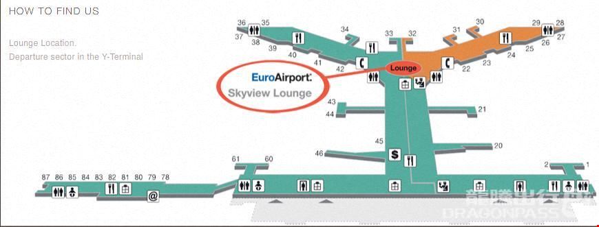 Skyview Lounge EuroAirport Basel Mulhouse Freiburg Terminal Y