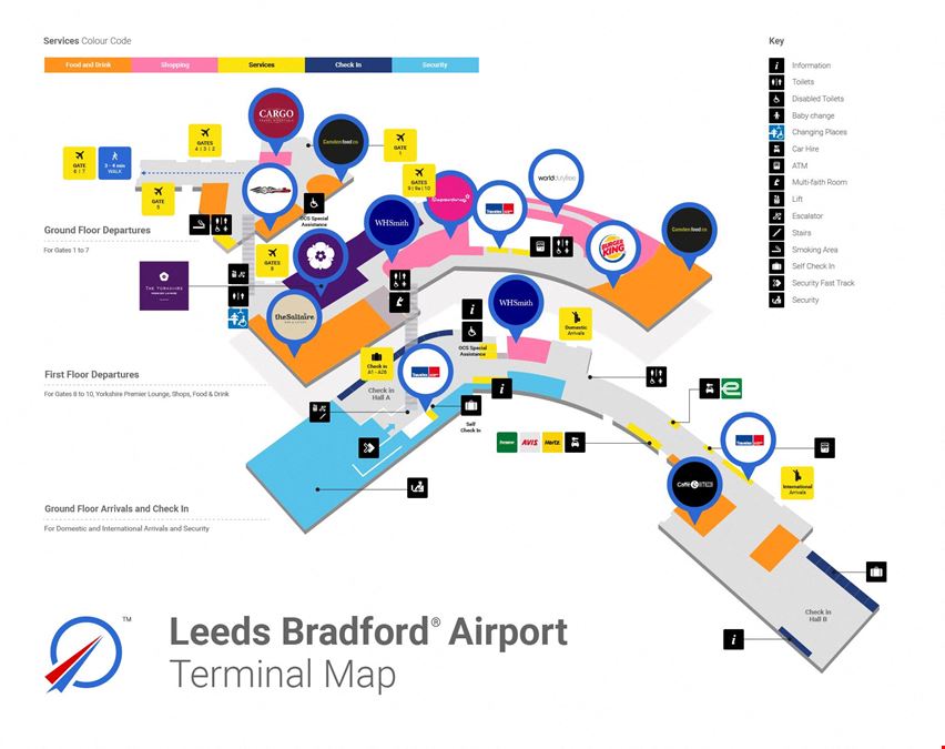 Yorkshire Lounge Leeds/Bradford Airport Main Terminal