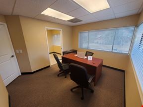 Private One Person Office #204 for 1 – No Glass Divider. Full Privacy. Double Window Workspace
