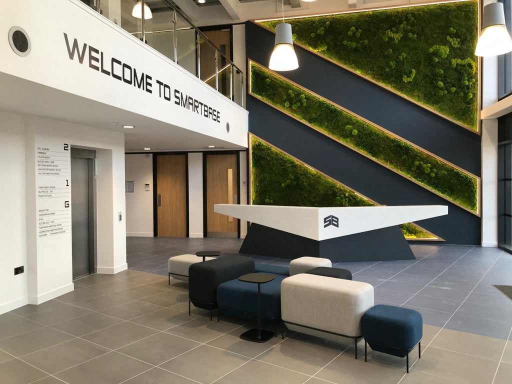 Shared workspaces at SmartBase | CoworkingCafe