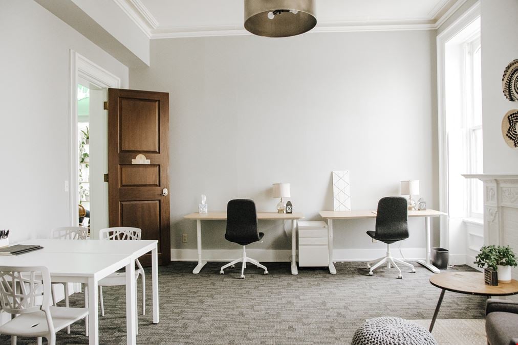 Bright, airy, team space