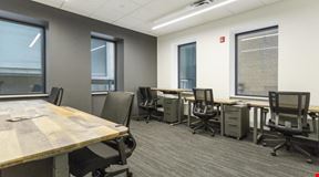6-Person Private Office, Brick Wall