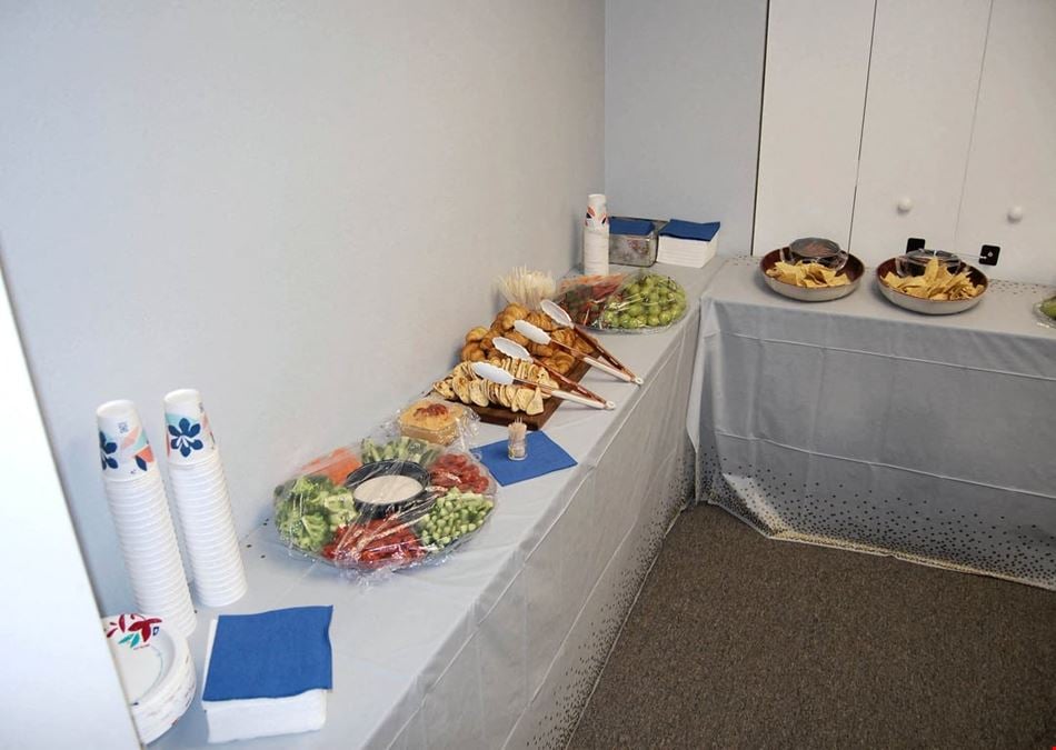 Event Venue with Podium, Projector & Sound, Room #201 – Up to 50 Guests
