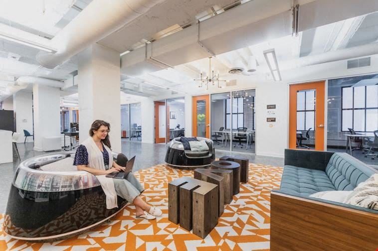 Expansive Coworking Lounge