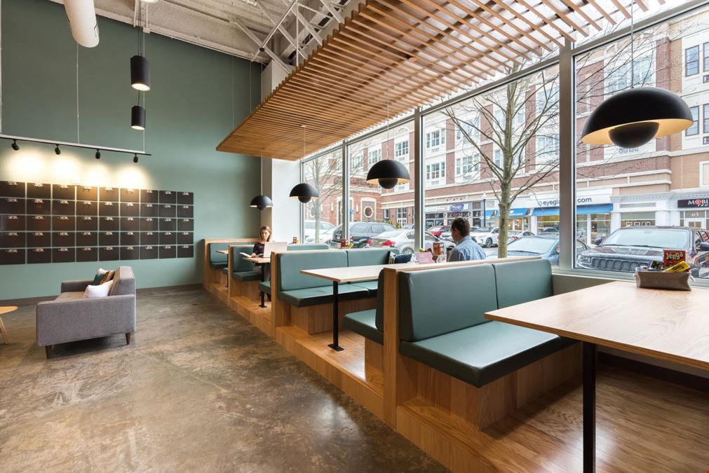 Spaces Blue Back Square