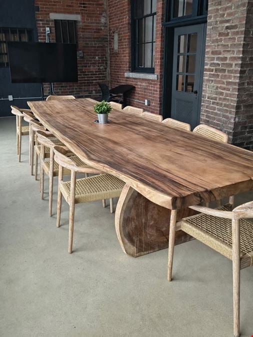 Brick Table Meeting Space