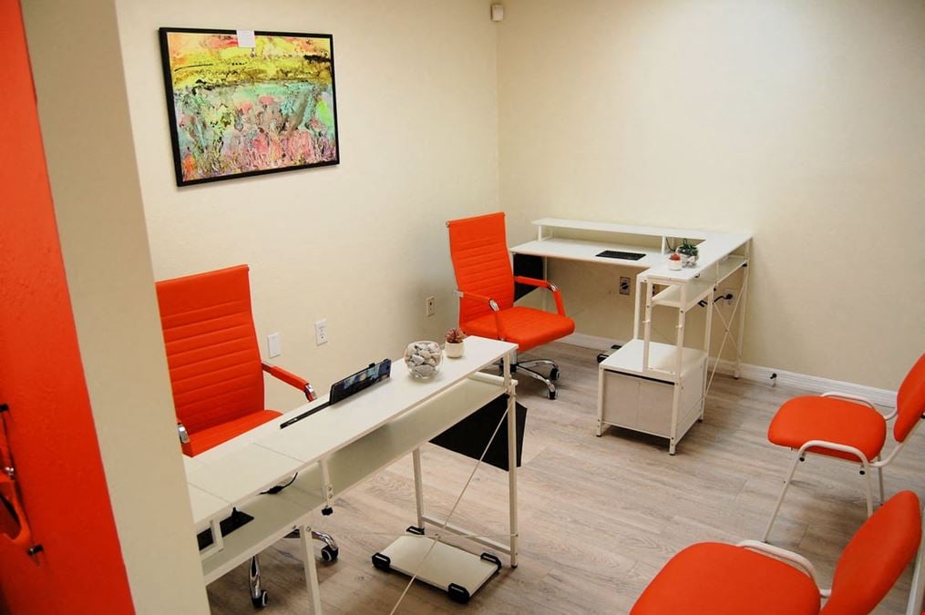 Designated Desk for 2 – Dual Desk Workspace - Room #104 | $100 | DAY PASS