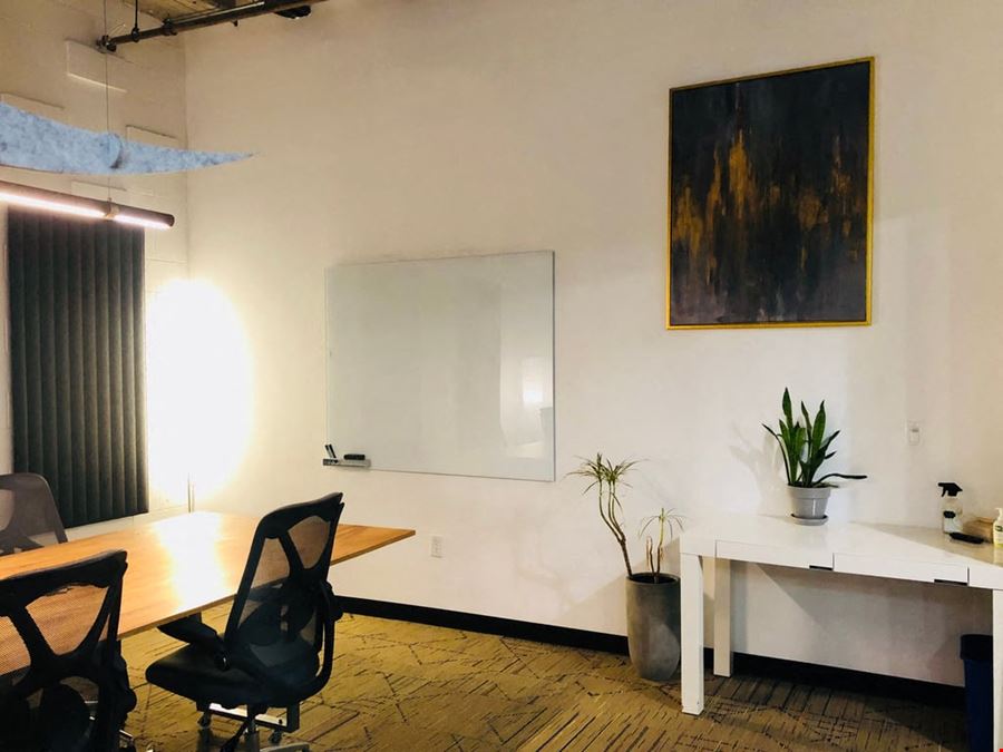Avocado Room: 8-Person Meeting & Conference Room in Industrial Coworking Space
