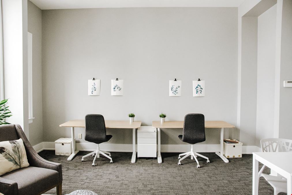Bright, airy, team space