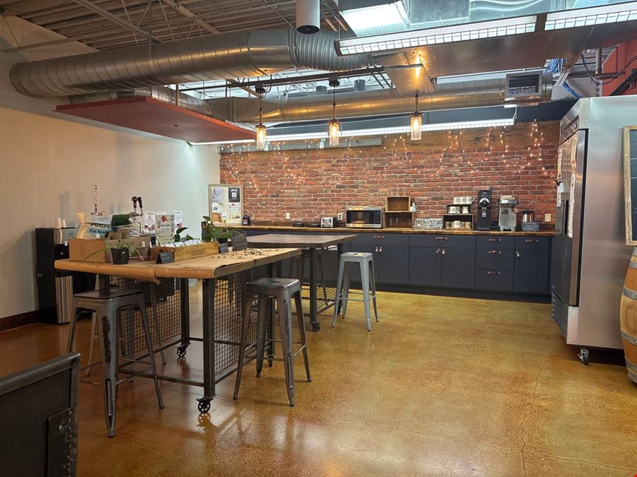 Private Window Office | Sit-Stand Desk + Cold Brew & Kombucha on Tap
