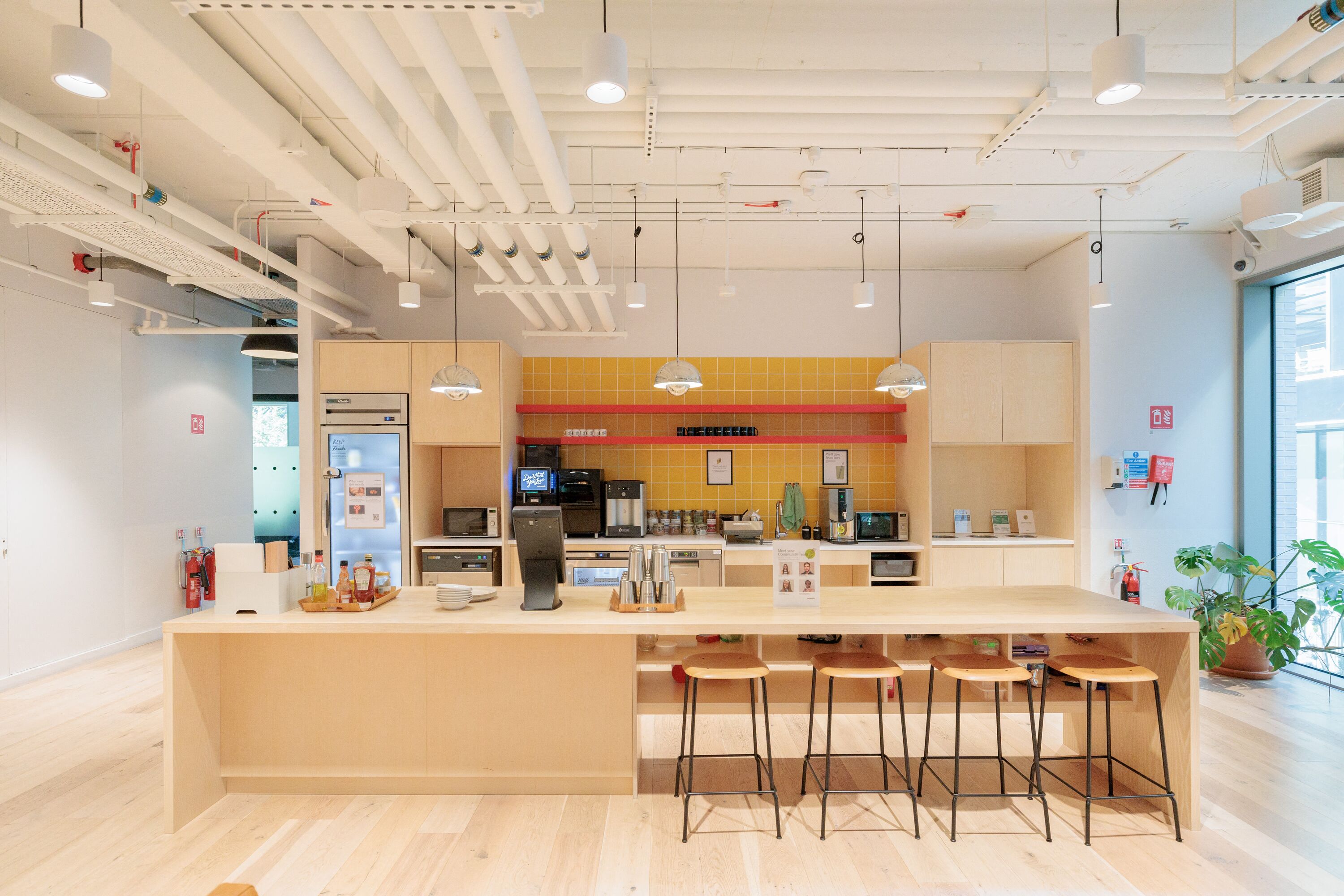 Shared workspaces at WeWork - 2 Dublin Landings | CoworkingCafe